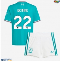 Otroški Nogometni dresi Liverpool Hugo Ekitike #22 Tretji 2025-26 Kratek Rokav (+ Kratke hlače)